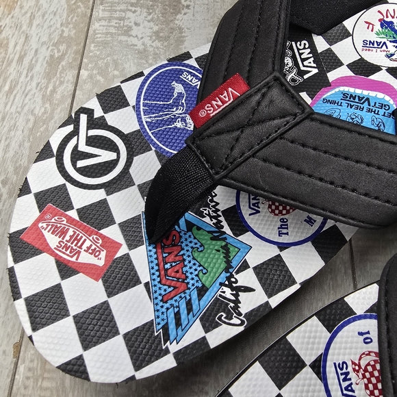 Vans T-Street Print Flip Flops - Picture 3 of 9